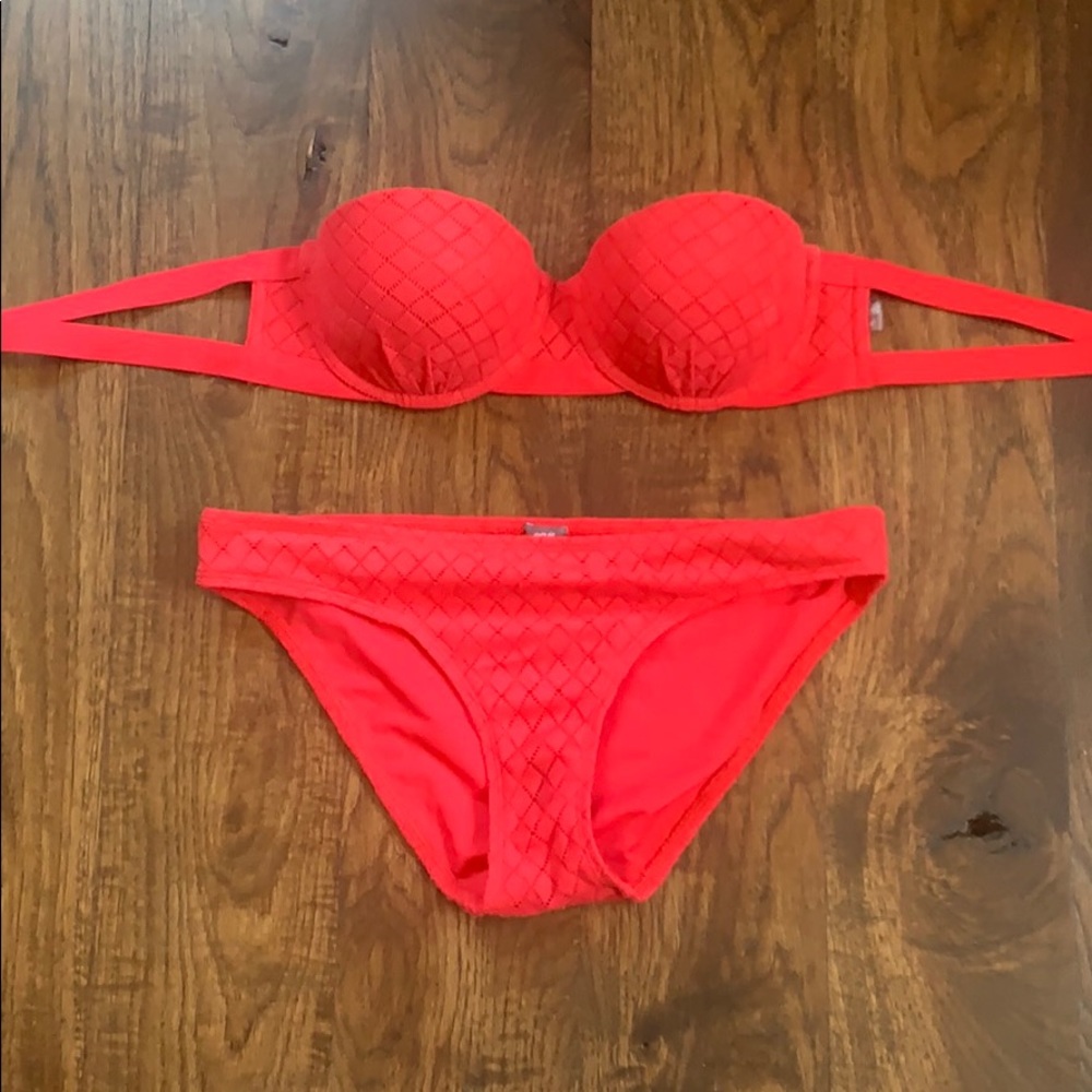 Strapless swimsuit from aerie